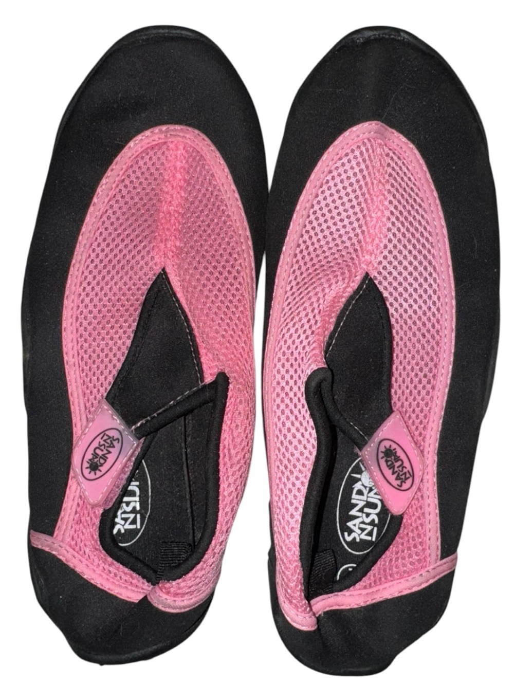 Sundance Pink and Black Slip-On Water Shoes
